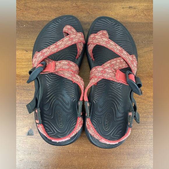 Chaco Z Cloud 2 Sandals Sport Hiking Rose Pink Eco Tread J105244 Women's Size 7. - Picture 10 of 11